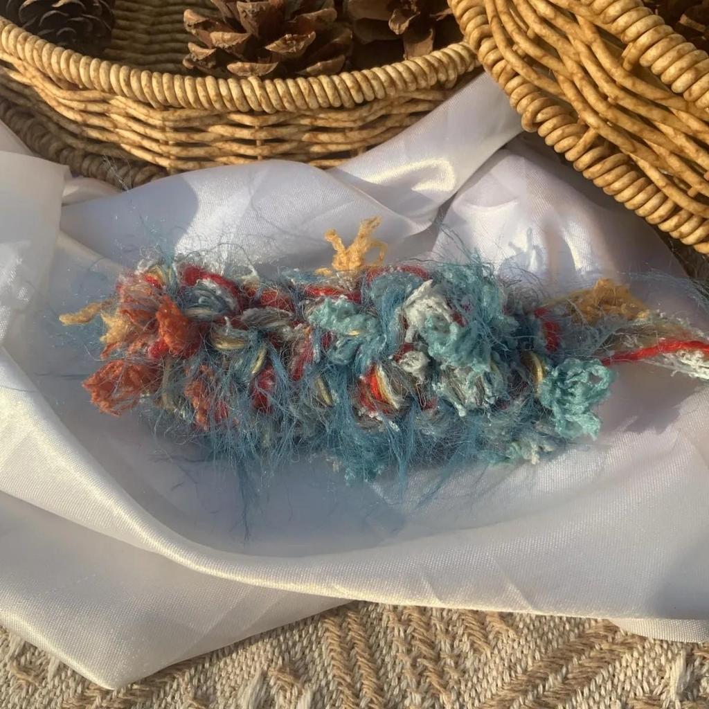 Notte di nostalgia: Filato Miscelato a Mano per Crochet & Lavoro a Maglia Fai da Te