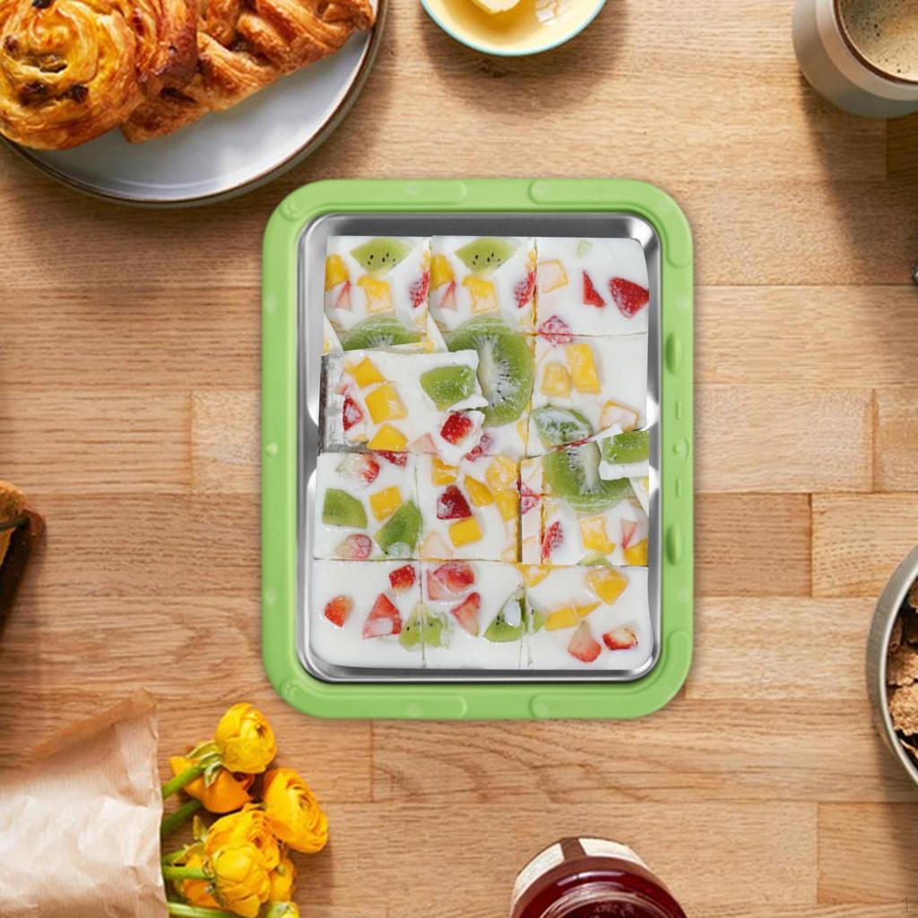 Ice Cream Maker Yogurt Rolls Tray DIY Family Hands on Activities Instant Cold Plate Pan