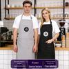Unisex Cross-Neck Logo Apron for Milk Tea & Coffee Shops