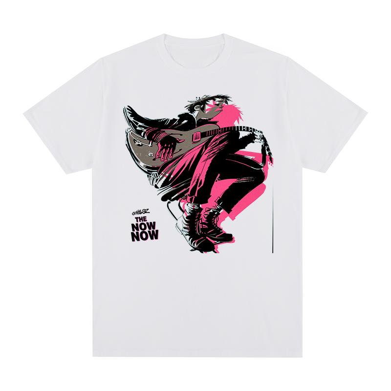 

Музыкальная группа Панк-рок Принт 90-е Повседневная мода Винтажная футболка Gorillazs Хлопок Мужская футболка Новая футболка Футболка Женские топы S