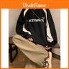 Vintage Streetwear Pullover Sweatshirt Mit Colorblock-Design Für Jungen