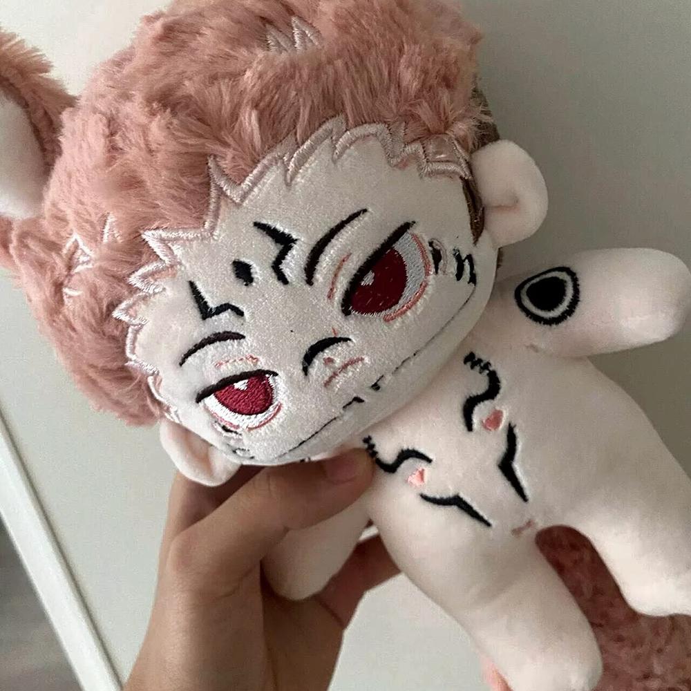 Anime Ryomen Sukuna Plush Toys Christmas Anime 20cm JJK Ryomen Sukuna Stuffed Doll Tail Birthday Gifts Toy Room Decoration