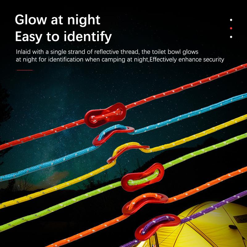 4Mm Thick Wind Rope Outdoor Windproof Rope Support Rod Pull Rope 4M Tent Rope