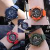 MEGIR Watches for Men Silicone Strap Quartz Chronograph Waterproof Luxury Military Sport Wristwatch Auto Date Reloj Hombre 2208