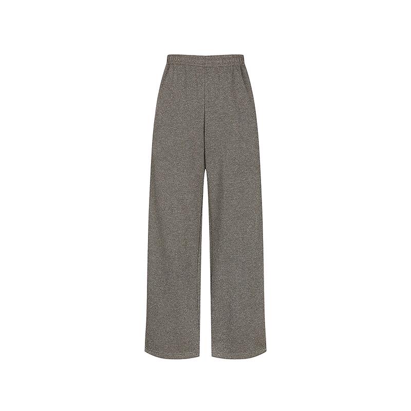 JNBY Women's 2025 Autumn Fine Glitter Loose Flare Casual Pants