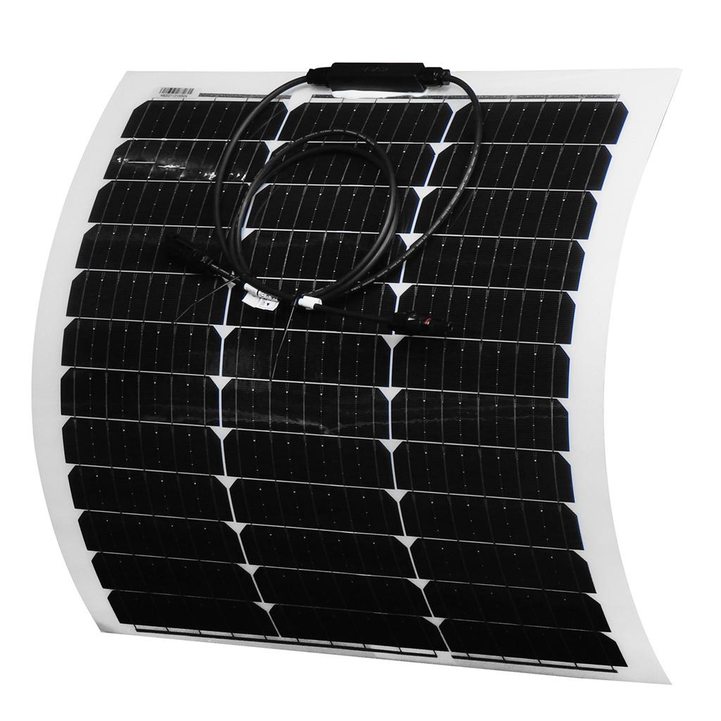 100W High Efficiency Monocrystalline Solar Panel Cell Flexible Panel Solar System For Home Camping Car RV Boat 18.5V