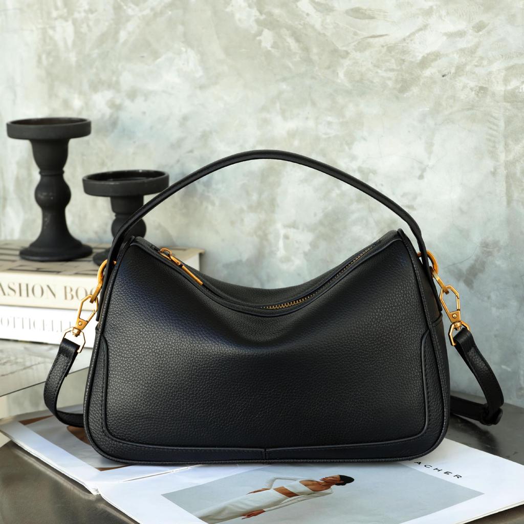 2025 Herbst/Winter High-End Echte Leder Brotdose Umhänge- und Handtasche für Damen