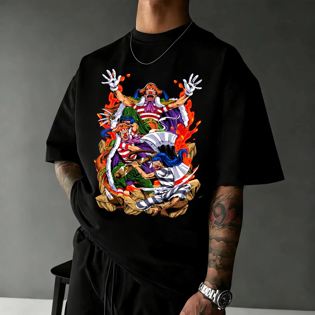 One Piece Anime T Shirt Unisex Unisex Cotton Short Sleeve Tee Tops 2026 Summer Luffy Zoro Sanji Graphic Print Streetwear Casual Y2k