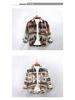 Men's Vintage Floral Thick Flannel Long Sleeve Shirt Jacket