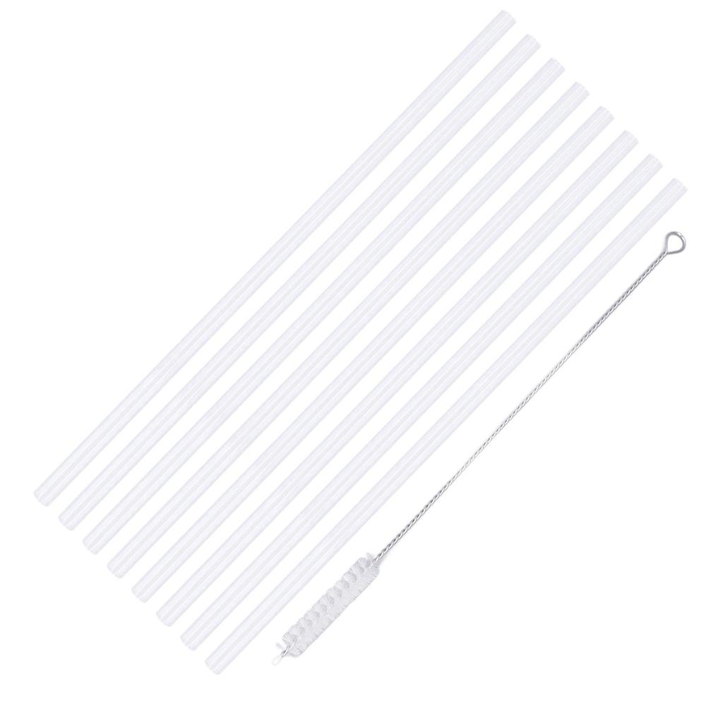 Cup Straws Set 8pcs Straws Replacement Straw Set with Cleaning Brush for 14oz 20oz 30oz 40oz Cup