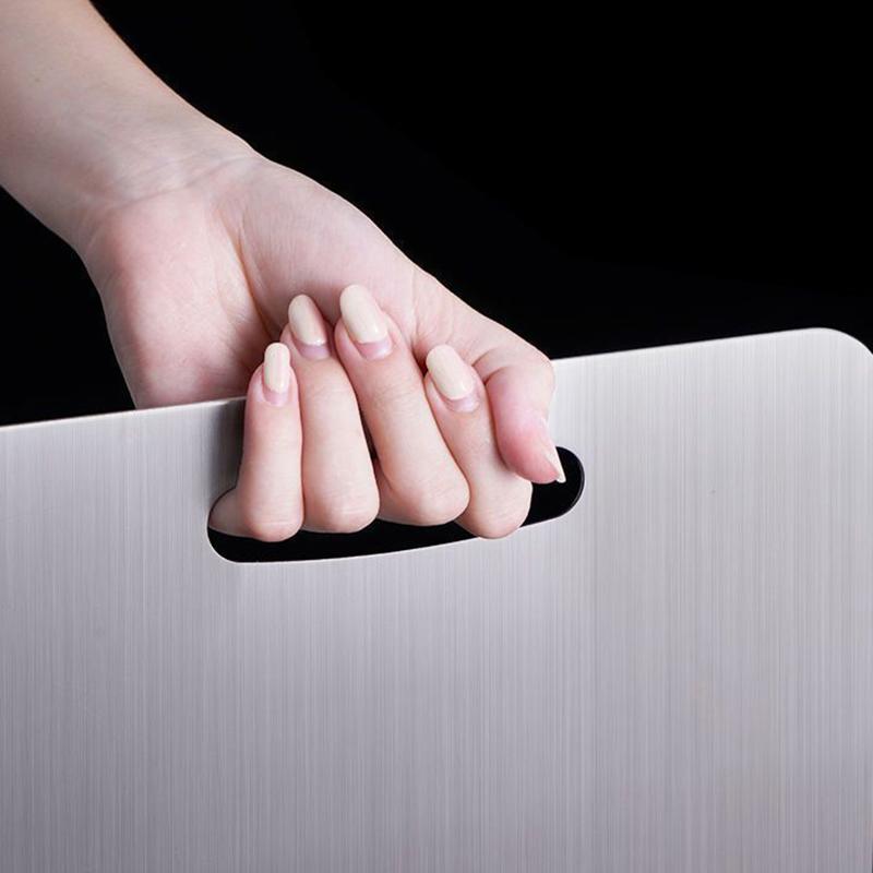 316 Edelstahlplatte und Schneidebrett Küche Haushalt Verdicktes doppelseitiges Schneidebrett Block Knetteigbrett