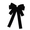 Velvet Black Ribbon Pin Beads Funerals Memorial Pin Sparkling Ribbon Badge Brooch  Men