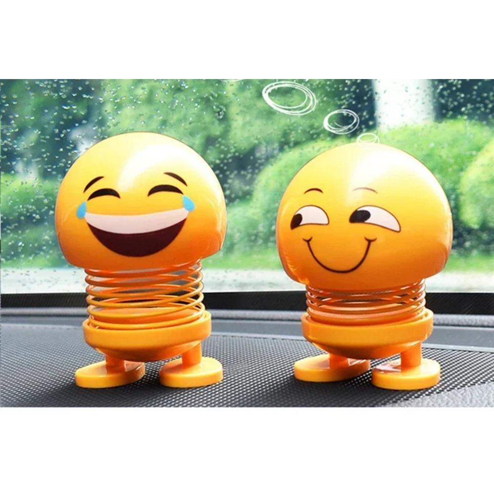 Spring Bobblehead Doll Car Decoration Cute Toy Simulation Lovely Dashboard Ornament for Car Styling and Interior Decor