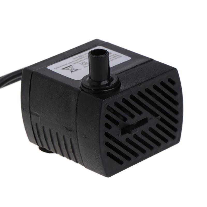 Mini Water with LED Light Quiet for Pond Aquariums Hydroponics Fish Garden Fountain
