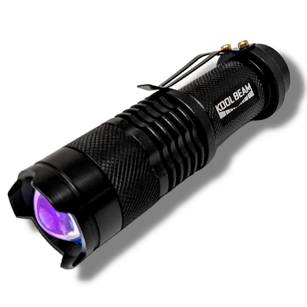 KOOLBEAM KB-43 365nm Mini LED UV Black Light, Uses One AA Battery, 365nm, for Anisakis, Fungus Detection, and Cat Fungus