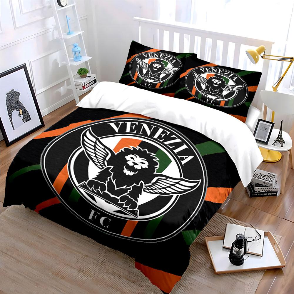 Venezia FC Geflügelter Löwe Design Bettwäsche Bettbezug Set Bettbezug Kissenbezüge  (1*Bettbezug 2*Kissenbezüge, ohne Bettdecke)