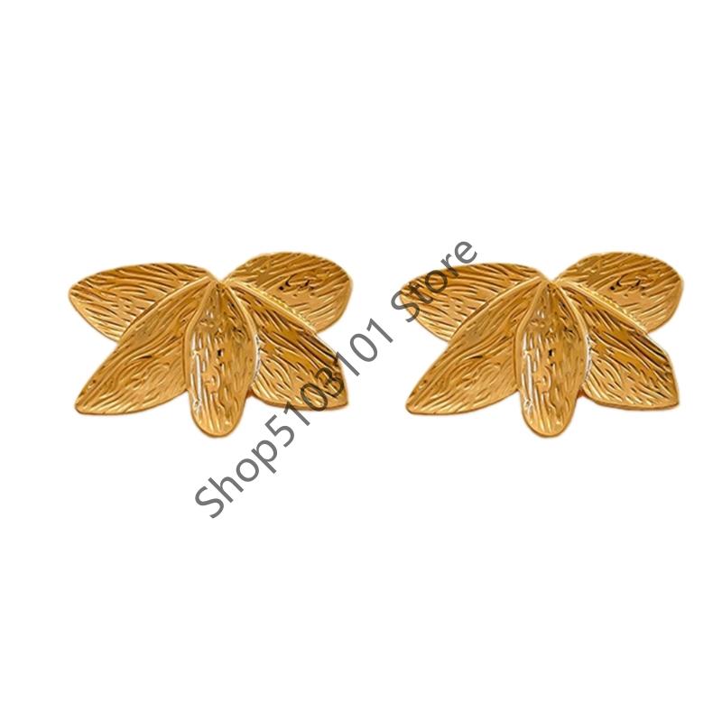 

Vintage Golden Earrings for Women Temperament Metal Simple Design Earring Jewelry Party золотой