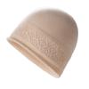 New Cashmere Blended Rolled Edge Hollow Warm Knitted Dome Cashmere Cap