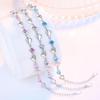 925 Sterling Silver New Jewelry Bracelet High Quality Retro Simple Colored Heart Shaped Cubic Zirconia Length 17cm +4cm