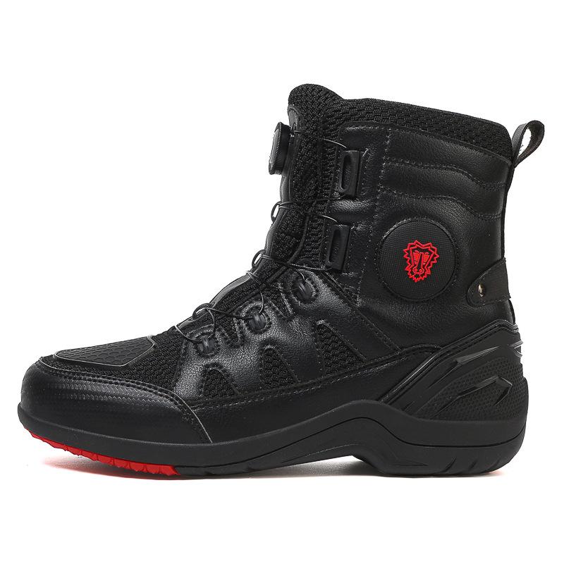 

Motorcycle Shoes Riding Men s Four Season Off-road Boots Racing Travel Equipment 42 чорний