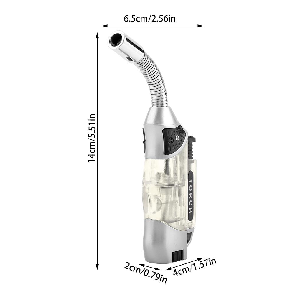 Electric Windproof Gas Lighter BBQ Stove Cooker Igniter (Transparent)