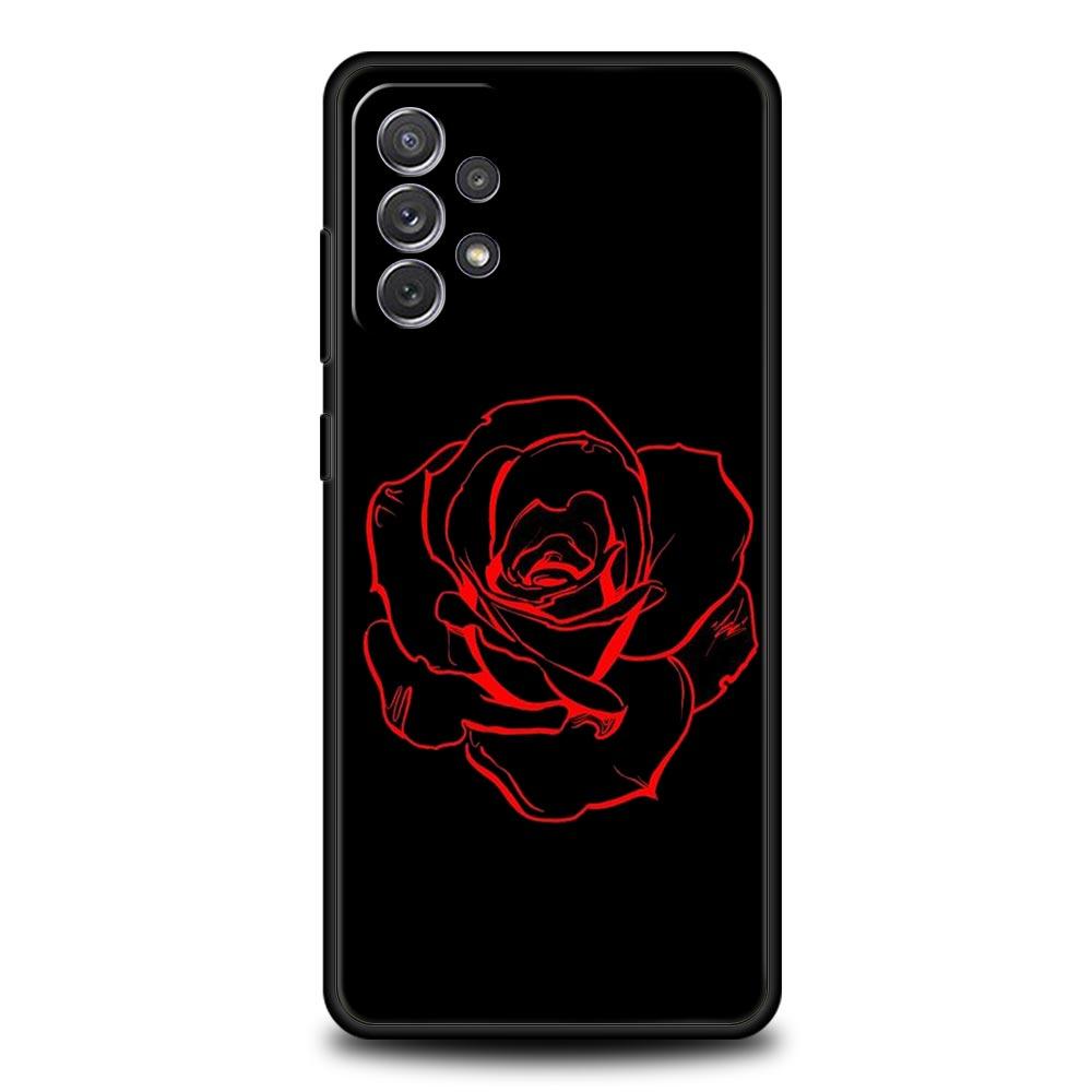 Beautiful Rose Flower Phone Case For Samsung Galaxy A51 A71 A21S A12 A11 A31 A41 A03s A52 A32 A22 A13 A23 A33 A53 A73 5G Cover