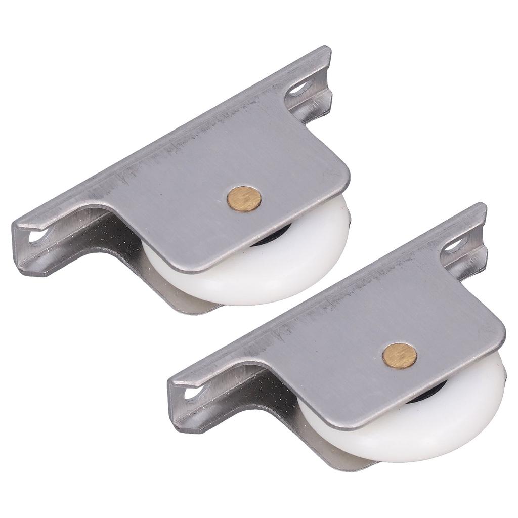 2Pcs Sliding Door Pulley Roller Wheel with Base for Bathroom Shower Glass Doors 38mm
