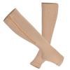 2pcs Zippered Compression Socks Support Stockings Elastic Open Toe Leg Support Stocking