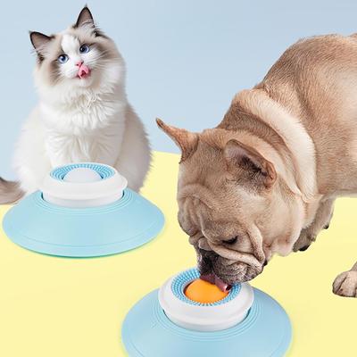 2-in-1 Hundelecknapf & Langsamfresser Flüssigfutter Leckmatte für Hunde & Katzen Interaktives Beschäftigungsspielzeug zur Angstlinderung Langeweile