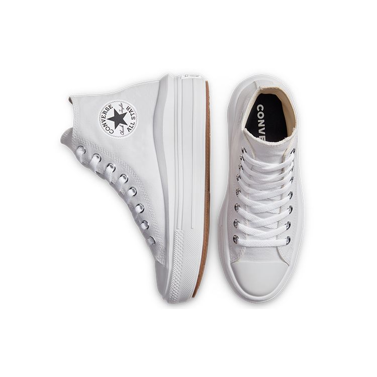 Converse Chuck Taylor All Star High Move White Ivory Women Sneakers Natural-Ivory Black 568498C