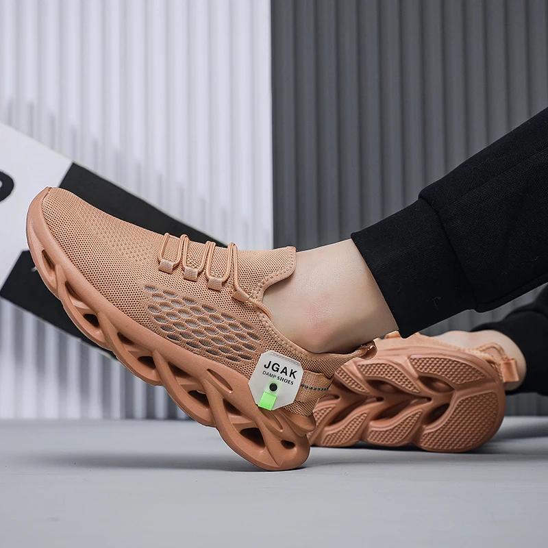 Fashion Summer Mesh Hollow Sports Shoes Mesh Design, with Shock-absorbing and Anti Slip Sole, Ultra Light and Stable Walking Shoes