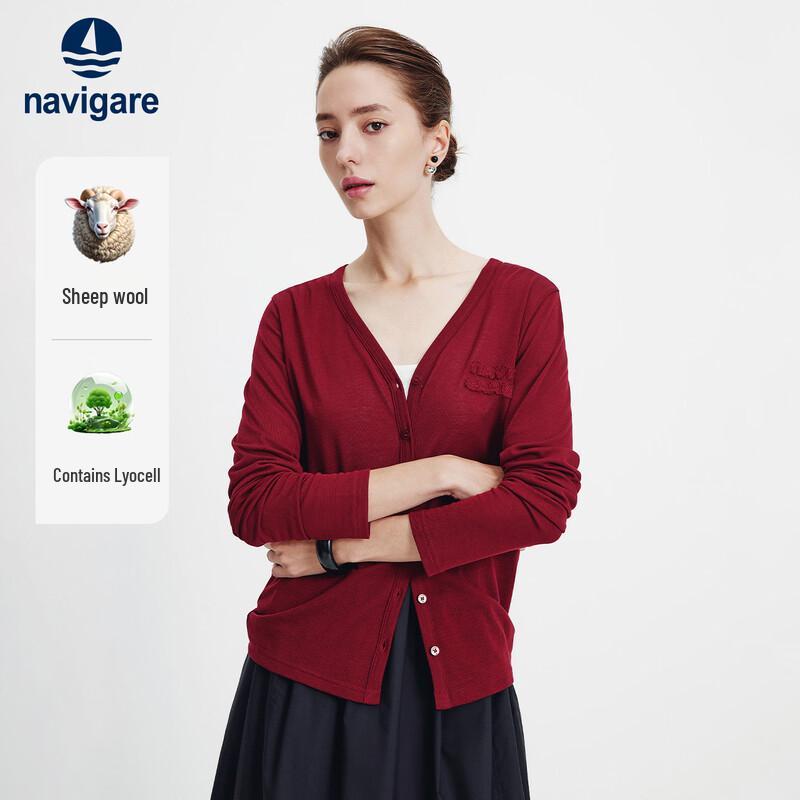 Navigare Women's Lightweight V-Neck Knit Cardigan