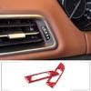 Red Carbon Side Air Outlet Pulley Button trim Cover For Maserati Ghibil 2014-22