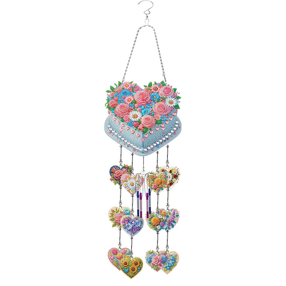 5D DIY Butterfly Wind Chime Double Sided Diamond Painting Home Decor 5D DIY Diamond Painting Dots Pendant for Home Wall Decor