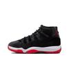 Air 11 Retro Bred Samt Damen Sneaker Schwarz Gym-Rot Weiß DB5457-061