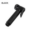 Black Bidet Sprayer Self Cleaning Shower Head Zinc Alloy