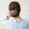 Elegant Korean Rhinestone Hairpin: Diamond Updo Clip for Women