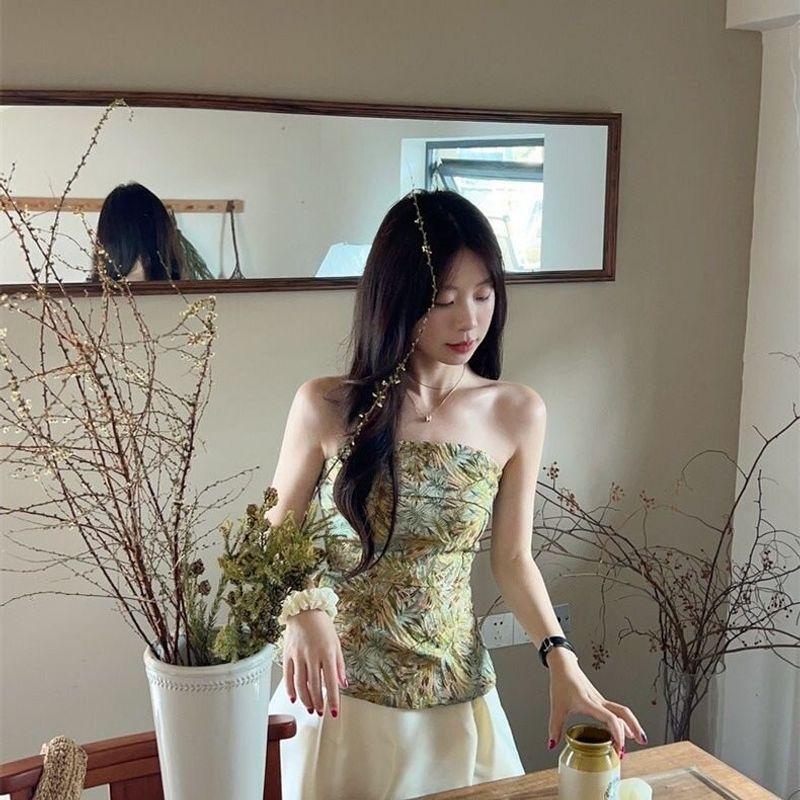 New Chinese-Style Printed Sleeveless Top and Camisole for Women, Summer 2025, Beautiful National Style