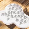 New 2PCS Initial A To Z 26 Letters Pin Silver Color Fashion Metal Alphabet Women Men Suit Collar Lapel Brooch Pin Accessories