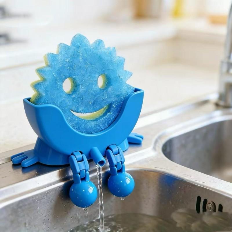 Scrub Peeing Drain Holder Funny Drain Rack Kitchen Accessories Dishwashing Supplies Holder Home Decor