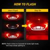 2pcs 7443 7440 7444 LED Flash Strobe Blinking Brake Stop Light Lamps For Honda