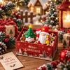 Small Figures Christmas Tree Santa Claus Mini Gnomes Figurines Ornament Christmas Holiday Party Favor Home Decor Supplies