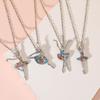 Kristall-Halskette Bunter Zirkon-Choker Tanzende Mädchen-Anhänger Halskette Tänzerin Anhänger Schmuck für Mädchen