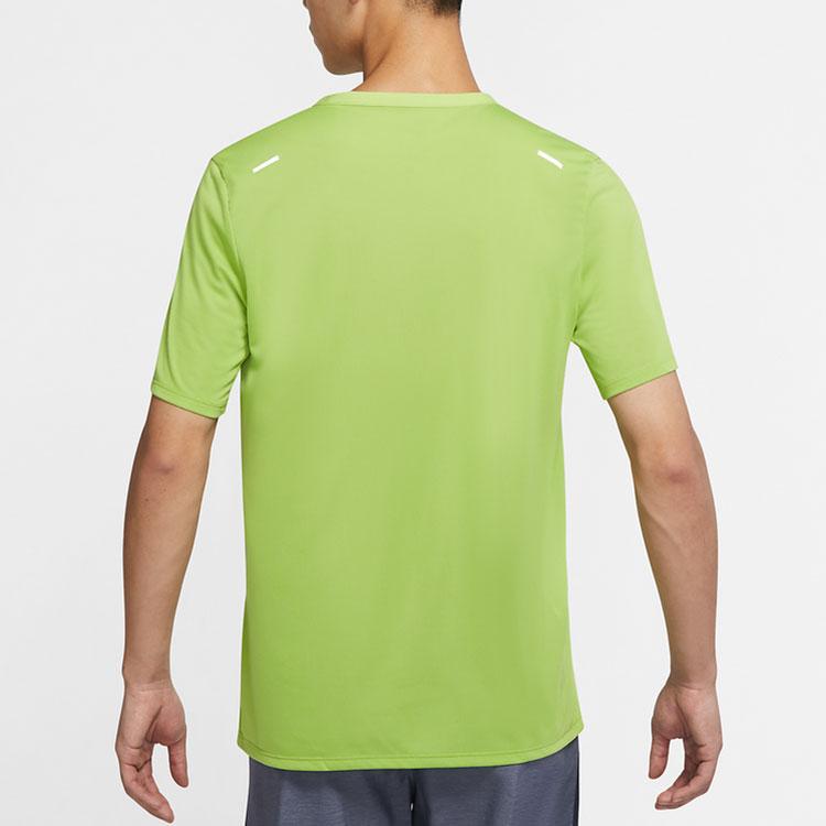 Nike Dri-Fit Solid Color Logo Print Vintage Crew Neck Short Sleeve T-Shirt Men Tops Green CZ9185-332