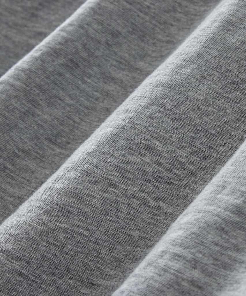 Beulaendideu Soft Slub Crop T-Shirt [Melange Gray]