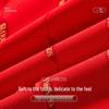 Qipilnag Men's Red Auspicious Seamless Boxer Briefs 3-Pack Gift Box