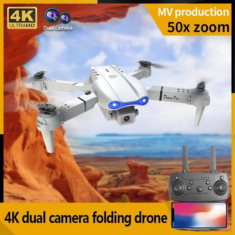 E99 Pro Drone RC Dobrável 4K HD Câmera Dupla Fotografia Aérea Quadcopter Posicionamento de Fluxo Ótico Altitude Hold Brinquedos Drone Presente