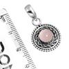 925 Sterling Silver Pendant Women Gemstone Handmade Jewelry Engagement Gift Malachite Moonstone Rose Quartz Red Stone Smoky Topaz Tiger Eye Boho