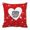 Red Heart Valentine's Day Digital printing short plush pillow covers decorative for car sofa office cushion cover home goods
