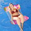 Water Hammock Swimming Mattress Inflatable Pool Deckchair with Net 130x70cm